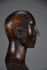 Modernist mid-century carved wooden bust - Art