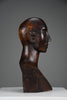 Modernist mid-century carved wooden bust - Art