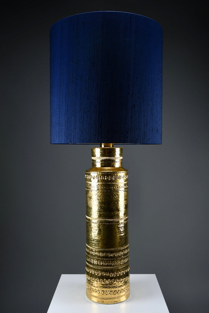 Monumental 1960s gilded table Lamp by Aldo Londi for Bitossi - Lighting