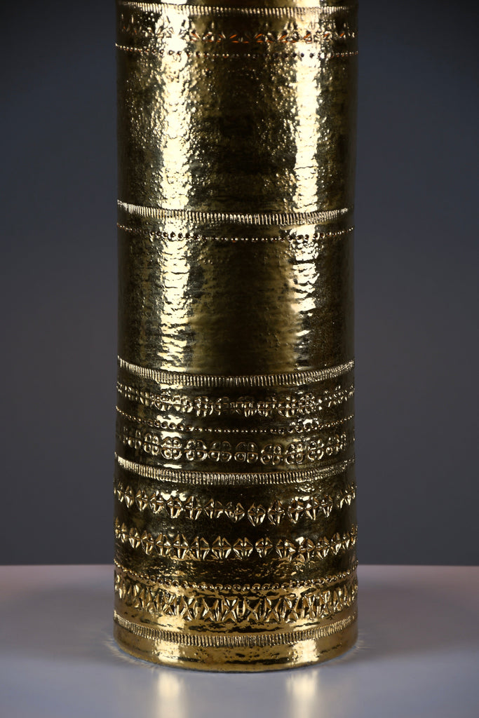 Monumental 1960s gilded table Lamp by Aldo Londi for Bitossi - Lighting