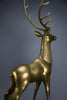 Monumental 1970’s Hollywood Regency brass deer pair attributed to Maison Jansen - Art
