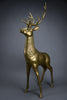 Monumental 1970’s Hollywood Regency brass deer pair attributed to Maison Jansen - Art