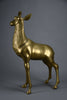 Monumental 1970’s Hollywood Regency brass deer pair attributed to Maison Jansen - Art