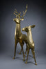 Monumental 1970’s Hollywood Regency brass deer pair attributed to Maison Jansen - Art