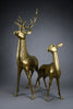 Monumental 1970’s Hollywood Regency brass deer pair attributed to Maison Jansen - Art