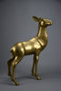 Monumental 1970’s Hollywood Regency brass deer pair attributed to Maison Jansen - Art