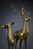 Monumental 1970’s Hollywood Regency brass deer pair attributed to Maison Jansen - Art
