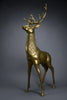 Monumental 1970’s Hollywood Regency brass deer pair attributed to Maison Jansen - Art