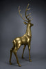 Monumental 1970’s Hollywood Regency brass deer pair attributed to Maison Jansen - Art