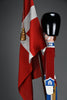 Monumental Royal Danish Guardsman with flag by Kay Bojesen, 168 cm (66.1 in) 1950s - Decor