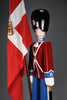 Monumental Royal Danish Guardsman with flag by Kay Bojesen, 168 cm (66.1 in) 1950s - Decor