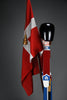 Monumental Royal Danish Guardsman with flag by Kay Bojesen, 168 cm (66.1 in) 1950s - Decor