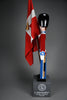 Monumental Royal Danish Guardsman with flag by Kay Bojesen, 168 cm (66.1 in) 1950s - Decor