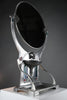 Monumental WMF Jugendstil Alpacca silver-plated vanity mirror with polychrome inlays c. 1900 - Mirrors