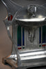 Monumental WMF Jugendstil Alpacca silver-plated vanity mirror with polychrome inlays c. 1900 - Mirrors