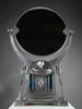 Monumental WMF Jugendstil Alpacca silver-plated vanity mirror with polychrome inlays c. 1900 - Mirrors