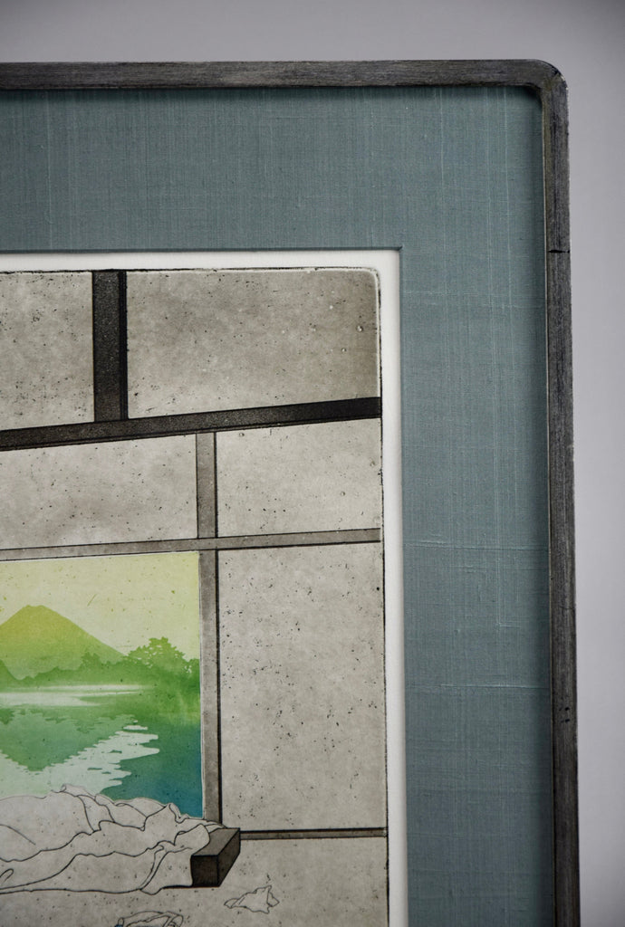 Mount Fuji Copperplate Etching By Sjoerd Bakker 1978 - Art