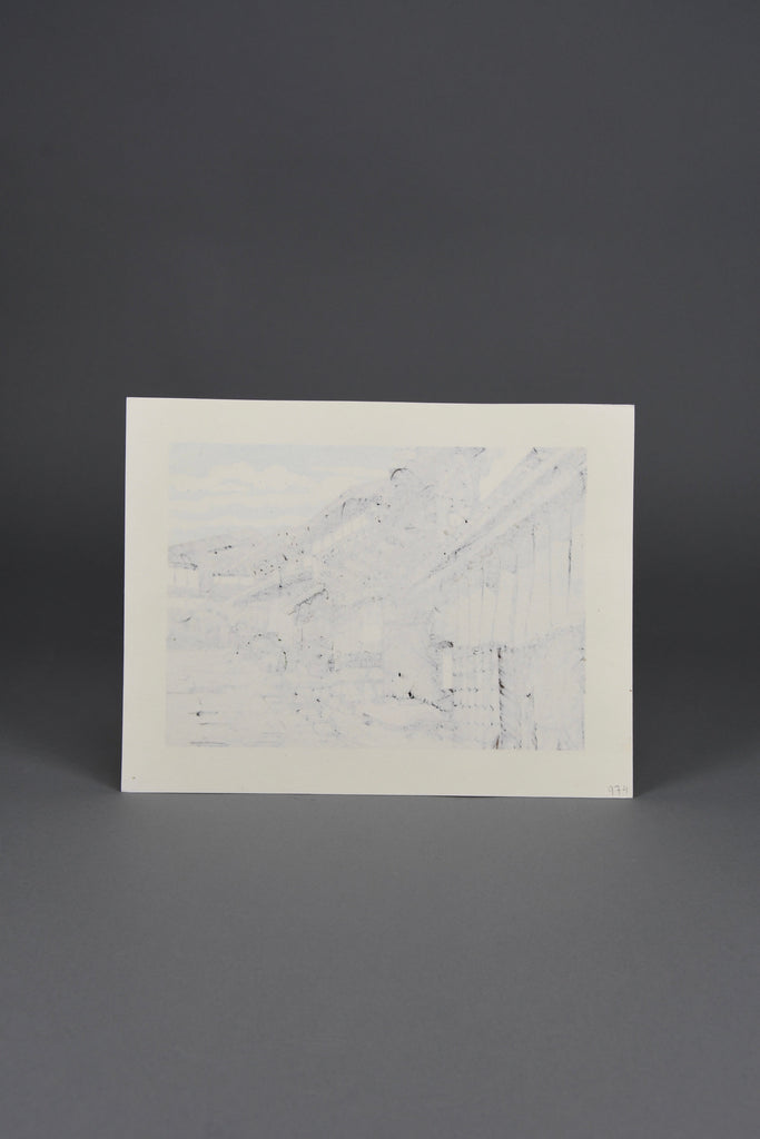 ‘Moving Clouds’ – traditional Japanese woodblock print by Katsuyuki Nishijima - Art