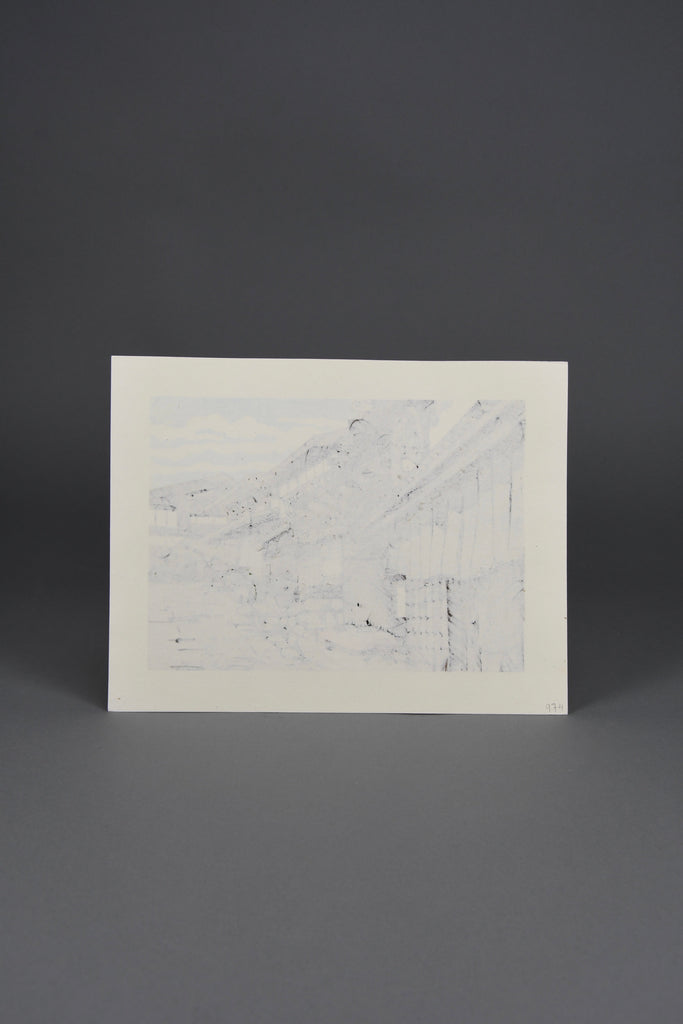 ‘Moving Clouds’ – traditional Japanese woodblock print by Katsuyuki Nishijima - Art