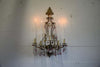 Murano Glass and Iron Belle Epoque Wall Candle Holder - Decor