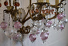 Murano Glass and Iron Belle Epoque Wall Candle Holder - Decor