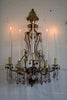 Murano Glass and Iron Belle Epoque Wall Candle Holder - Decor