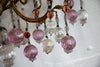 Murano Glass and Iron Belle Epoque Wall Candle Holder - Decor