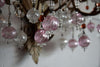 Murano Glass and Iron Belle Epoque Wall Candle Holder - Decor