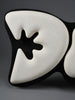 “Murena”, Alberto Cabiddu wall sculpture 1999 Pietra di Vicenza & Ebonized wood - Art