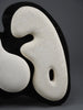“Murena”, Alberto Cabiddu wall sculpture 1999 Pietra di Vicenza & Ebonized wood - Art