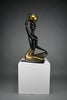 “Ndebele Water Bearer” – mid-century patinated bronze and brass Sculpture of a kneeling African woman c. 1950-60 - Art