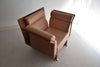 Neo eclectic Ugo La Pietra post modern Jatoba Wood arm chairs - Furniture