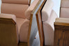 Neo eclectic Ugo La Pietra post modern Jatoba Wood arm chairs - Furniture