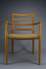 Niels Otto Møller model 68 Oak & papercord armchair J.L. Møllers Møbelfabrik 1981 - Furniture