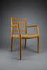 Niels Otto Møller model 68 Oak & papercord armchair J.L. Møllers Møbelfabrik 1981 - Furniture