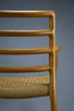 Niels Otto Møller model 68 Oak & papercord armchair J.L. Møllers Møbelfabrik 1981 - Furniture