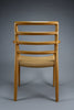 Niels Otto Møller model 68 Oak & papercord armchair J.L. Møllers Møbelfabrik 1981 - Furniture