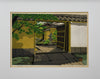 “Ōbai-in Daitoku-ji”, Masao Ido 1990 limited edition woodblock print 153/180 - Art