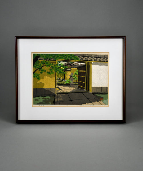 “Ōbai-in Daitoku-ji”, Masao Ido 1990 limited edition woodblock print 153/180 - Art