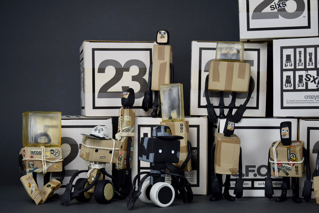 one of a kind complete set of s.f.c.c. 2003 designer toys by michael lau - Art Toys