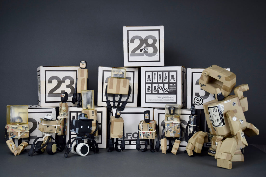 one of a kind complete set of s.f.c.c. 2003 designer toys by michael lau - Art Toys