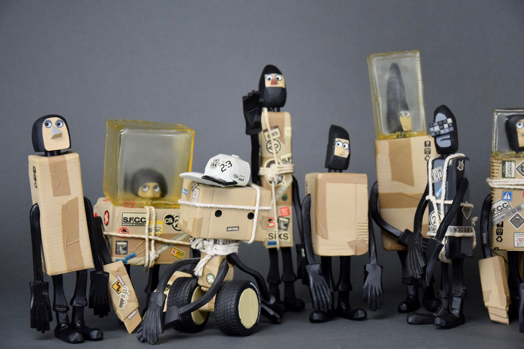one of a kind complete set of s.f.c.c. 2003 designer toys by michael lau - Art Toys