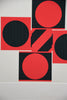 Op Art by Kumi Sugaï signed silkscreen Variation J 1978 - Art
