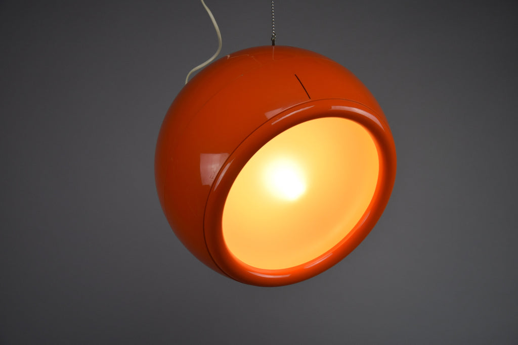 Orange Pallade ceiling lamp Artemide 1968 - Lighting