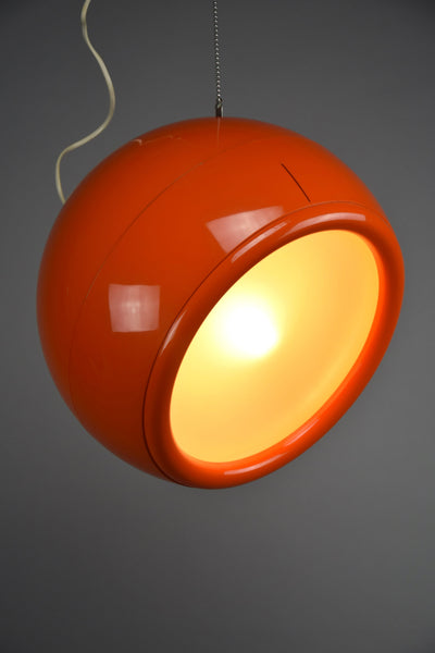 Orange Pallade ceiling lamp Artemide 1968 - Lighting