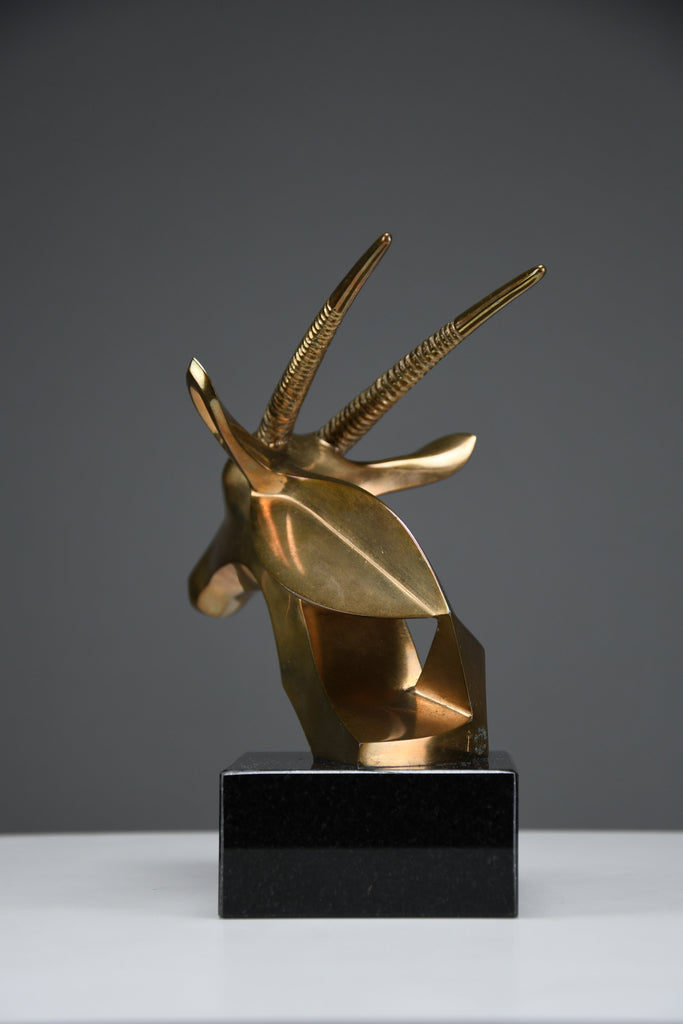 “Oryx” | Unique polished bronze sculpture 1990s - Art