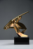 “Oryx” | Unique polished bronze sculpture 1990s - Art