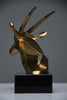 “Oryx” | Unique polished bronze sculpture 1990s - Art