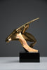 “Oryx” | Unique polished bronze sculpture 1990s - Art