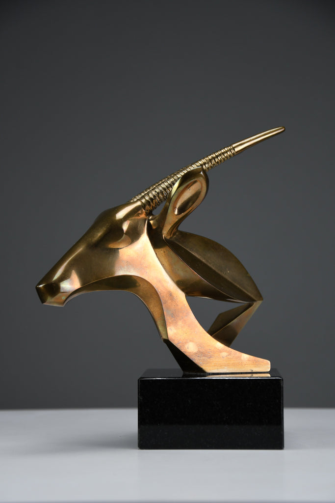 “Oryx” | Unique polished bronze sculpture 1990s - Art